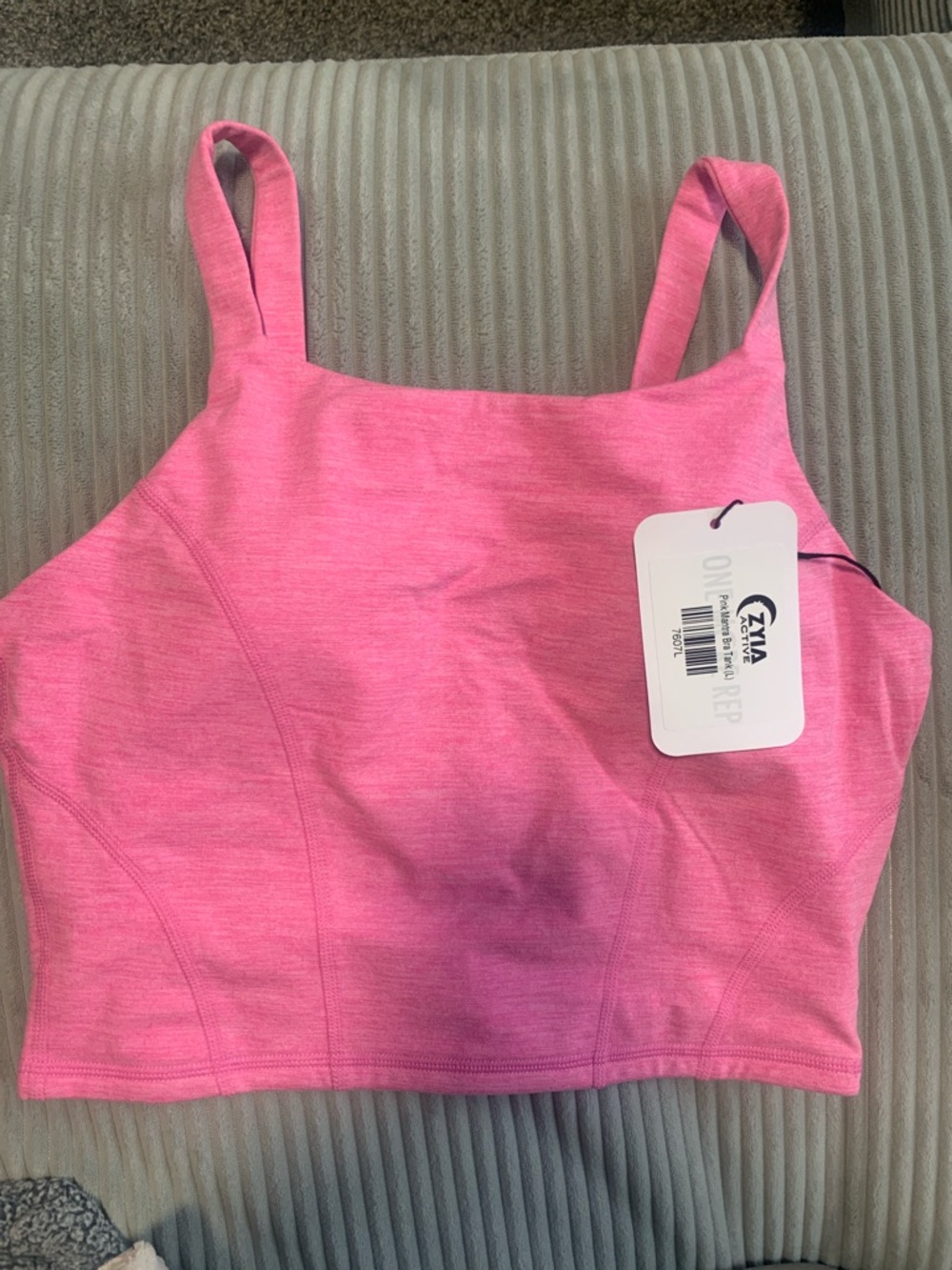 ZYIA Pink Mantra Bra Tank - Vibrant Pink